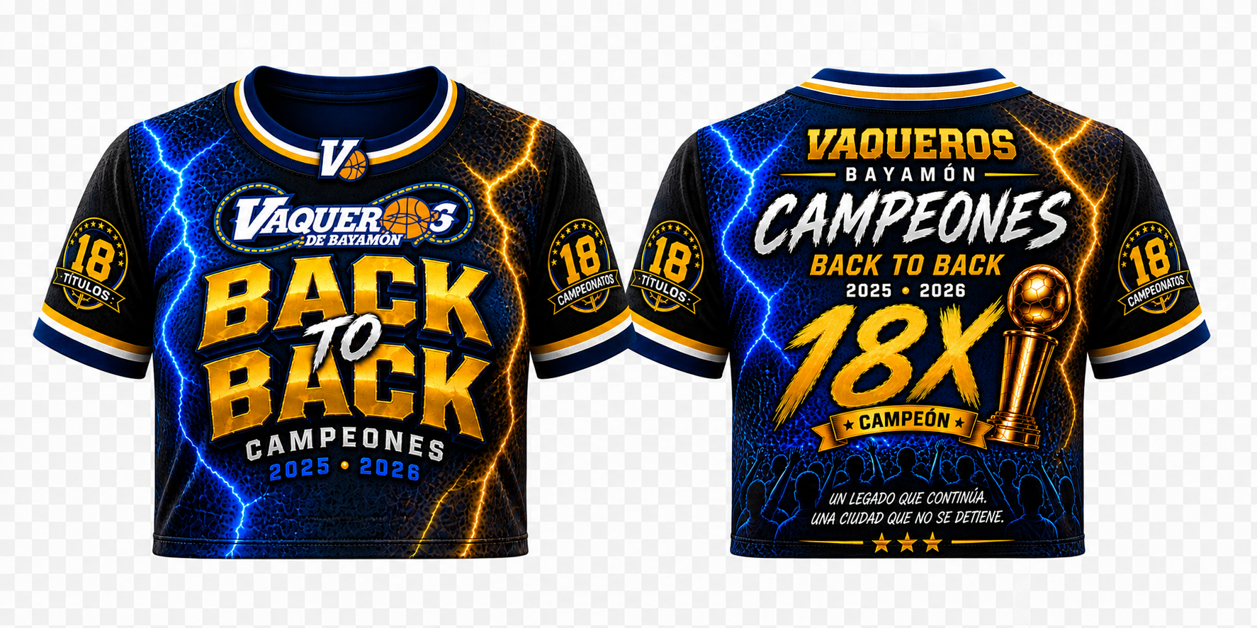 Camiseta Vaqueros Campeones Back2Back