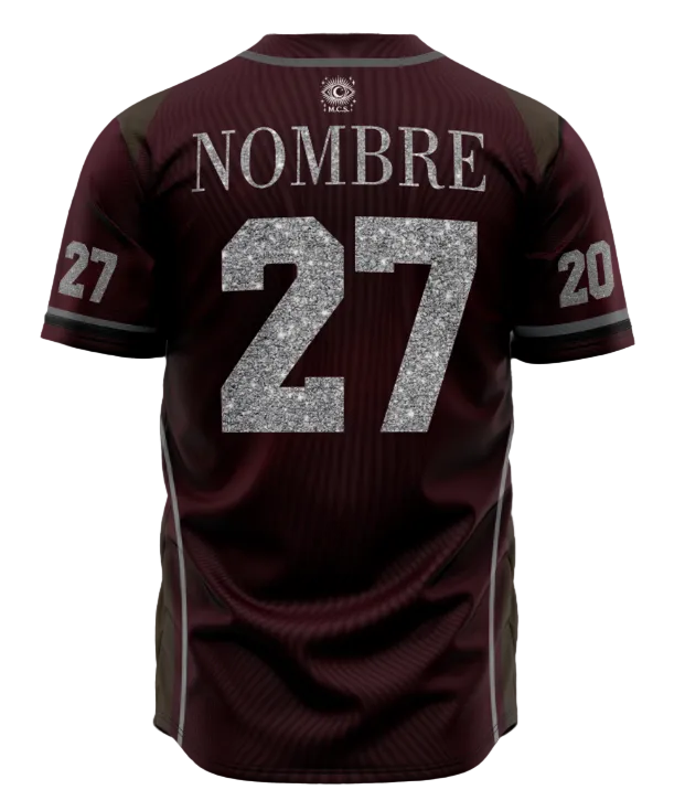 Esc. Manuel Cervantes 2027 Clairo Burgundy Football Jersey