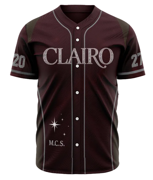 Esc. Manuel Cervantes 2027 Clairo Burgundy Football Jersey