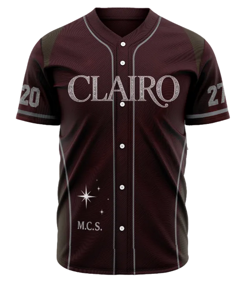 Esc. Manuel Cervantes 2027 Clairo Burgundy Football Jersey