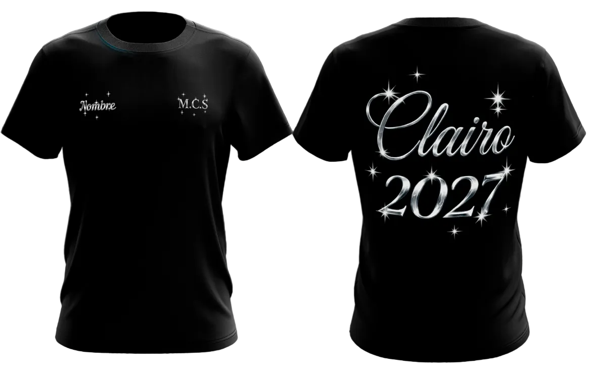 Escuela Manuel Cervantes 2027 Clairo T-Shirt Negra