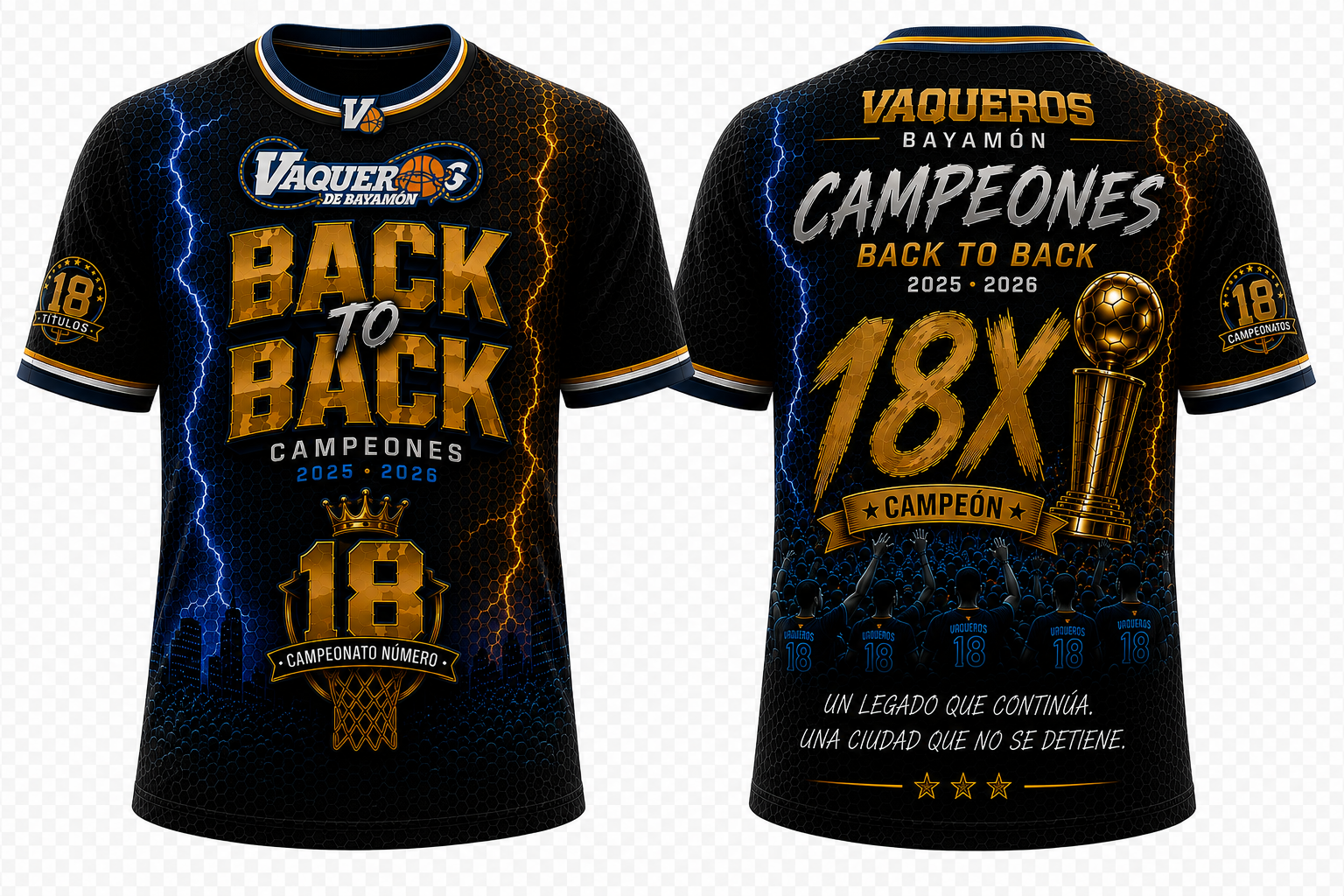 Camiseta Vaqueros Campeones Back2Back